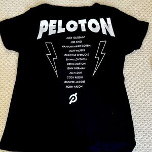 Rare! Chaser x Peloton instructor t-shirt w/Jennifer Jacobs name, size small